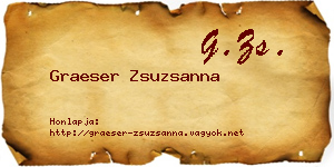 Graeser Zsuzsanna névjegykártya